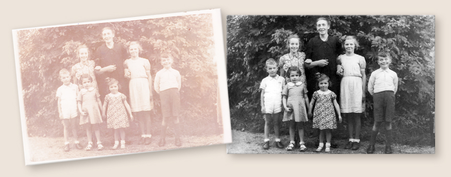 oude foto vervaging